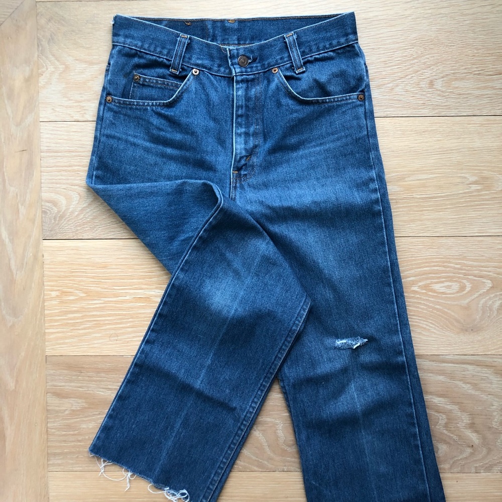 VINTAGE LEVI’S 716 student fit 🍊tab high rise 27”